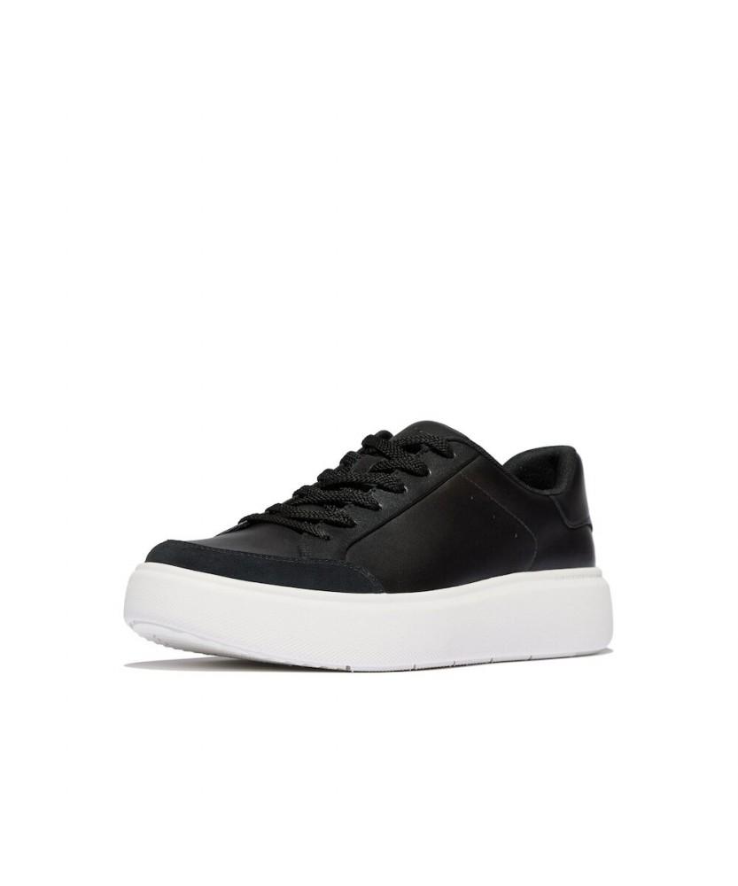 Fitflop [Rtg] Женские кожаные/замшевые кроссовки - Черный (Ft59K2N125)