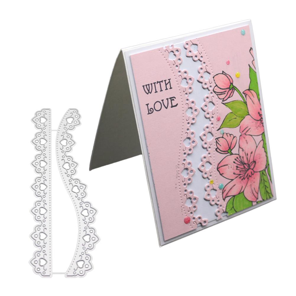 Металлический серебристый трафарет для тиснения, штампы для резки, для скрапбукинга, изготовление открыток из бумаги