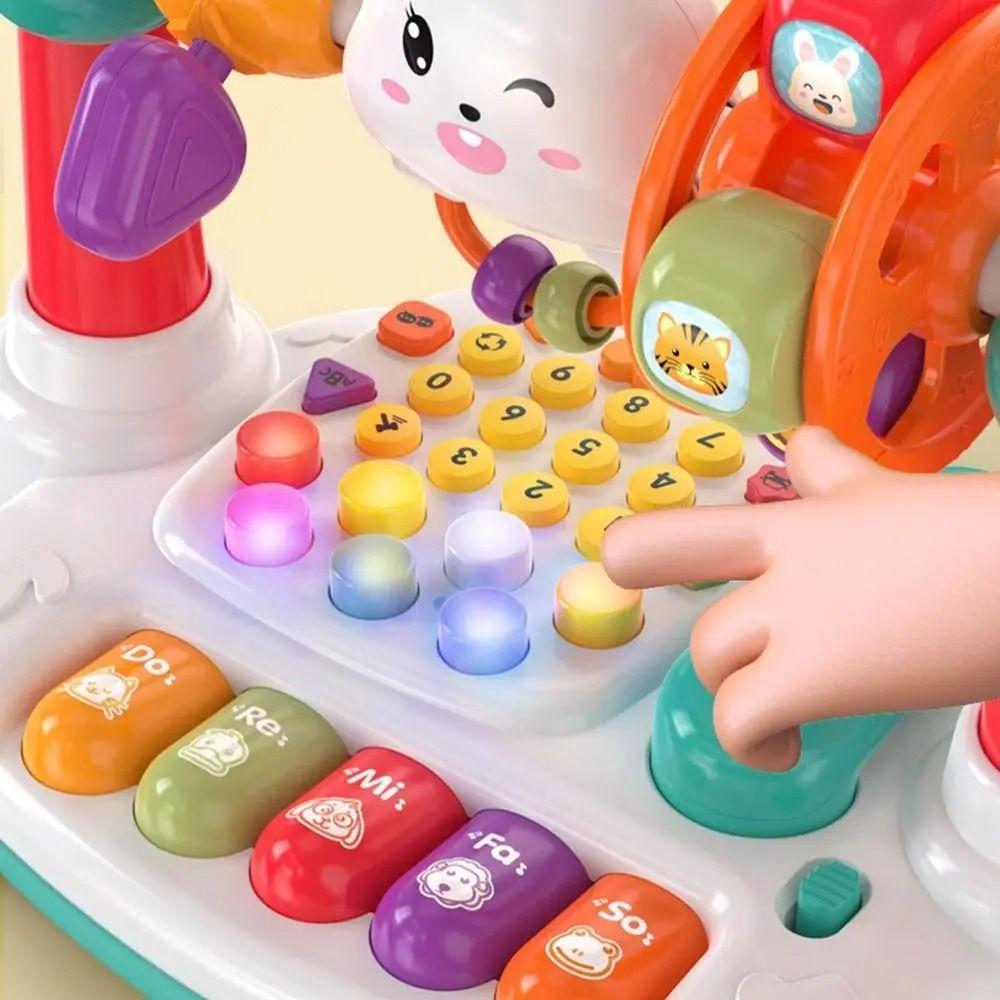 16 in 1 Rotating Music Piano Keyboard Creative Early Educational Music Toy Toddlers