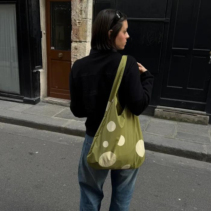 Dot Bubble Bag_Green