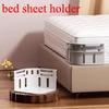 4pcs Bed Sheet Holder Invisible Sheet Bed Cover Fixed Clip Strip Fitted Sheet Straps Fastener Quilt Corner Holder Clips Fit