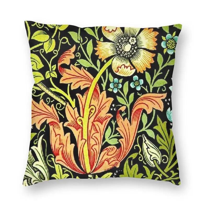 William Morris Vintage Floral Cushion Cover 40x40cm Velvet Modern Pillow Cases for Sofa Pillow Covers Decorative