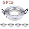 5/10 Pcs Round GU10 Recessed Downlight Replacement Kit MR16 Fitting Mounting Ceiling Spot Lights Frame Lamp Socket Holder