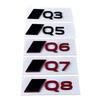 Car  Rear Trunk Emblem for Q5 Q6 Q7 Q3 Q5 Q8 Side Decals Metal Letter Stickers Badge Auto Refitting Decoration Accessories