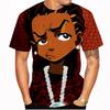 Летняя новая модная унисекс футболка с коротким рукавом Craig Smokey x Boondocks Huey