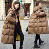 Женский осенне-зимний высококачественный большой пуховик, свободная и толстая куртка с капюшоном