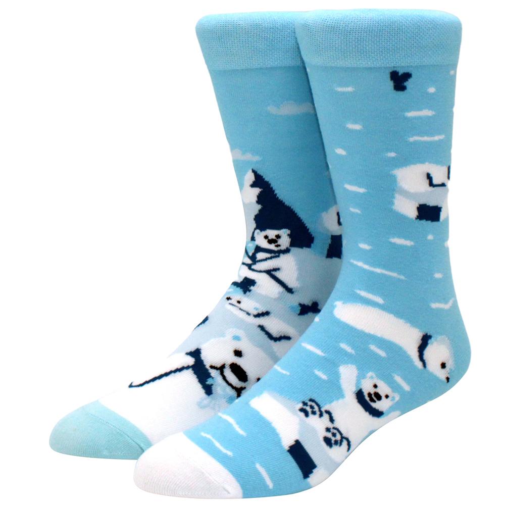 High Quality Cotton AB Socks Food Pattern Long Tube Funny Happy Men Socks Novelty Skateboard Crew Casual Crazy Woman Socks