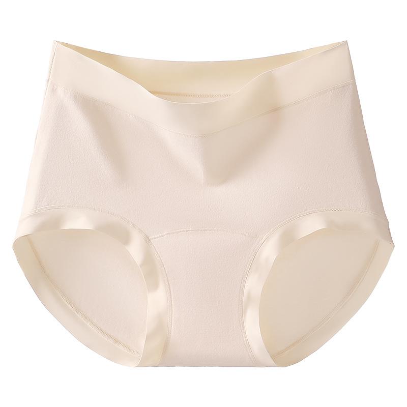 Женские весенне-летние простые антибактериальные трусы из чистого хлопка с удлиненной ластовицей, бесшовные, дышащие