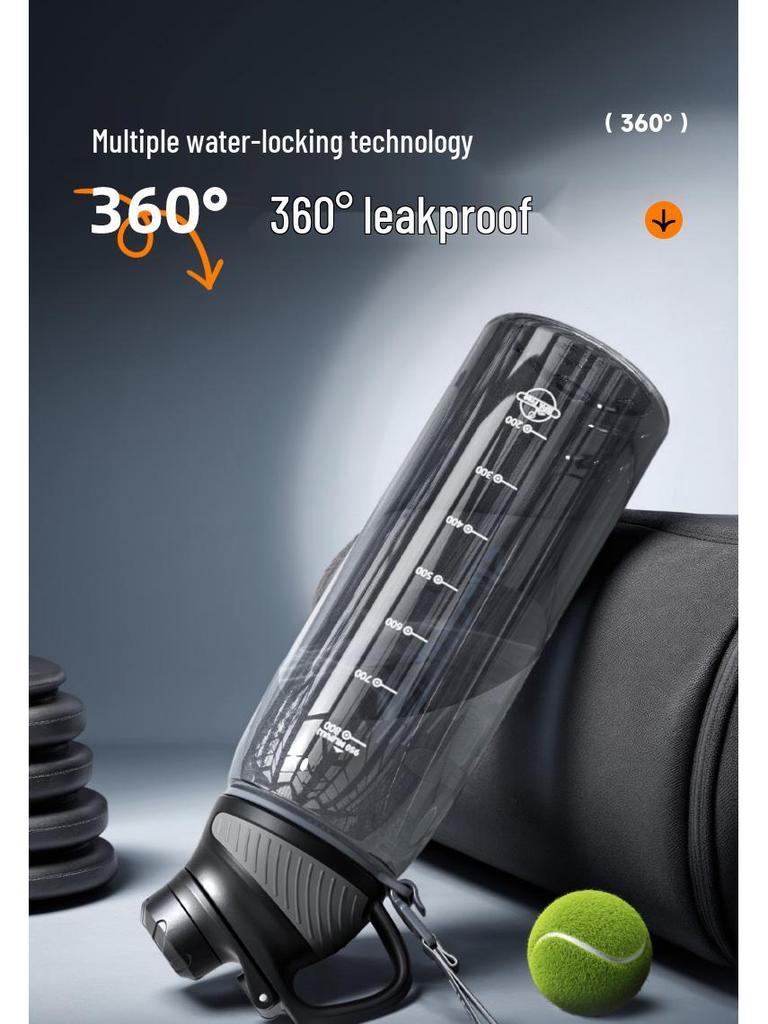 Large Capacity Tritan Sports Water Bottle - High Temperature Resistant Fitness Kettle for Men and Women