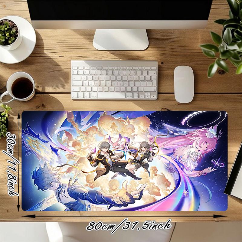 1Pc Fantasy Heroes Gaming Mouse Pad Keyboard Desk Mat Non-slip Rubber Lock Edge Waterproof Computer Mousepad for Office Home Decor S1750
