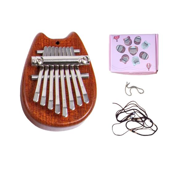 Finger Thumb Piano 8 Key Mini Thumb Piano Musical Instrument Portable Kalimba Thumb Piano for Kids Adults Beginners