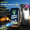 Ulefone Armor 34 Pro+ 5G AI Защищенный смартфон 25500 мАч+Проектор+Светодиодная подсветка до 32 ГБ+512 ГБ 6.95"120 Гц Android 15 Глобальная версия