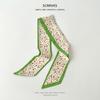 Green Is White And Tender, Long And Small Silk Scarves, Women'S Thin And Narrow Streamers, Tied Hair, Tied Bags, Decorative Souvenir Ribbons