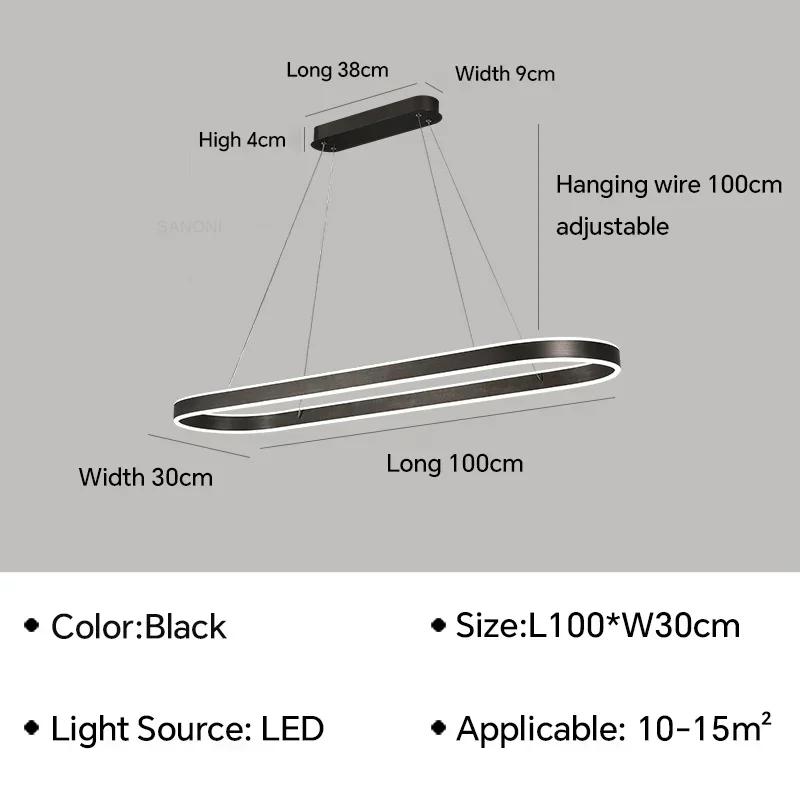 Modern LED Pendant Light For Living Dining Room Kitchen Hotel Bedroom Ceiling Chandelier Indoor Home Decoration Lighting Fixture