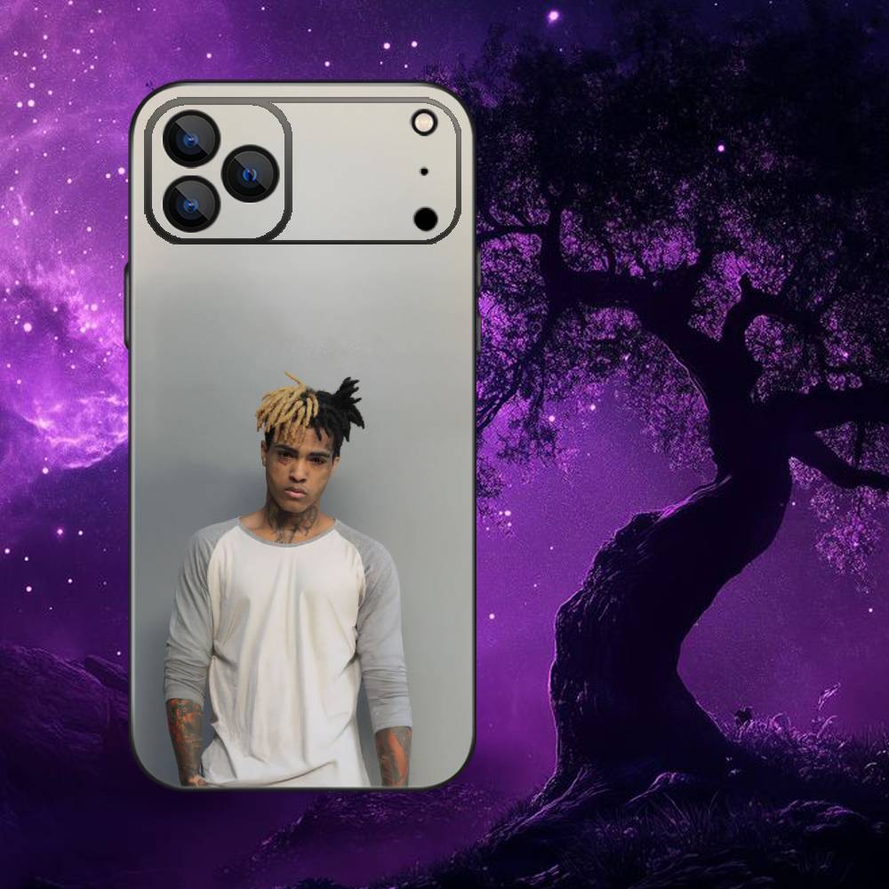 Rapper X-XXXTentacionS Phone Case For iPhone 17,16,15,14,13,12,Pro,Max,Plus,E,SE4,Air,Mini Black Soft Box