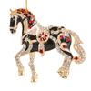 Horse Christmas Ornaments Sparkly Rhinestone Horse Hanging Decoration Acrylic Christmas Tree Ornament for Winter Xmas Party Supplies Holiday Decor