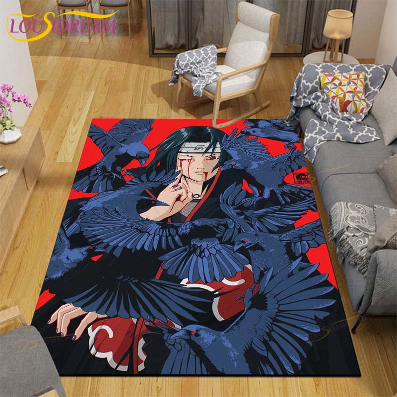 Anime Mat Carpet Naruto Rugs for Living Room Soft Floor Mat Rugs for Bedroom Door Mat Non-slip Area Rugs Bath Mat