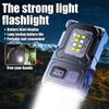 2pcs USB Charging Ultra Bright Portable Warning Light Portable Tail Magnet Flashlight Super Bright Camping Lantern Side COB Emergency Light