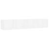CD Wall Shelf White 100 x 18 x 18 cm Particleboard