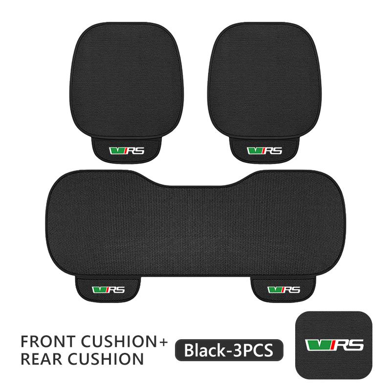 CAPR9 Car Seat Cushion Cover Breathable Ice Silk Soft Mats For Skoda Kamiq MK3 Roomster Rapid Kodiaq Karoq Fabia Enyaq