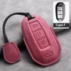Leather Car Key Cover Case for Infiniti Q50L QX50 QX60 QX55 Q70 Q70L Q30 QX30 QX70 ESQ XQ80 XQ60 Q60S Car Key Rope Keyring
