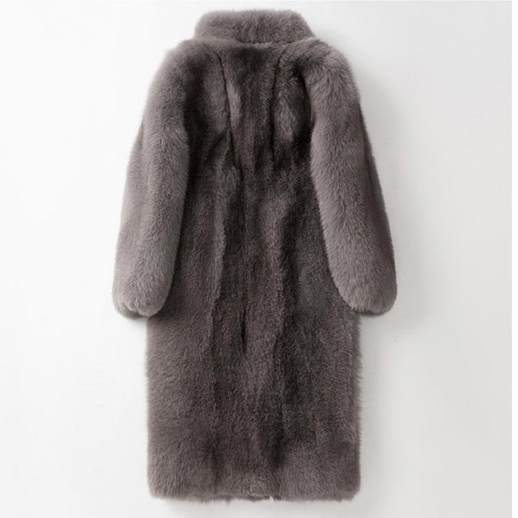 Men Fur Coat Winter Faux Mink Fur Outwear Long Jackets 2022 New Men Casual Punk Parka Jacket Fur Turn-down Collar Overcoat
