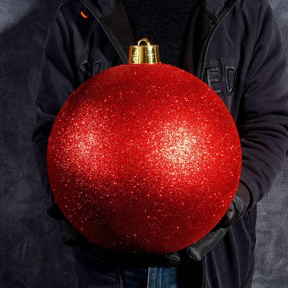 Decorations Plastic Pearlescent Ball Pearlescent 15CM Christmas Ball Ball Shape Hang Ball Shopping Mall