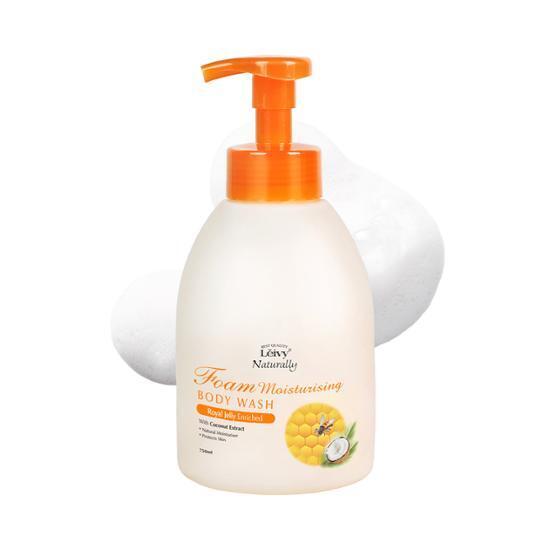 Leivy Парфюмированная пена для мытья тела 750 мл 3 вида (Козье молоко/лаванда/маточное молочко)