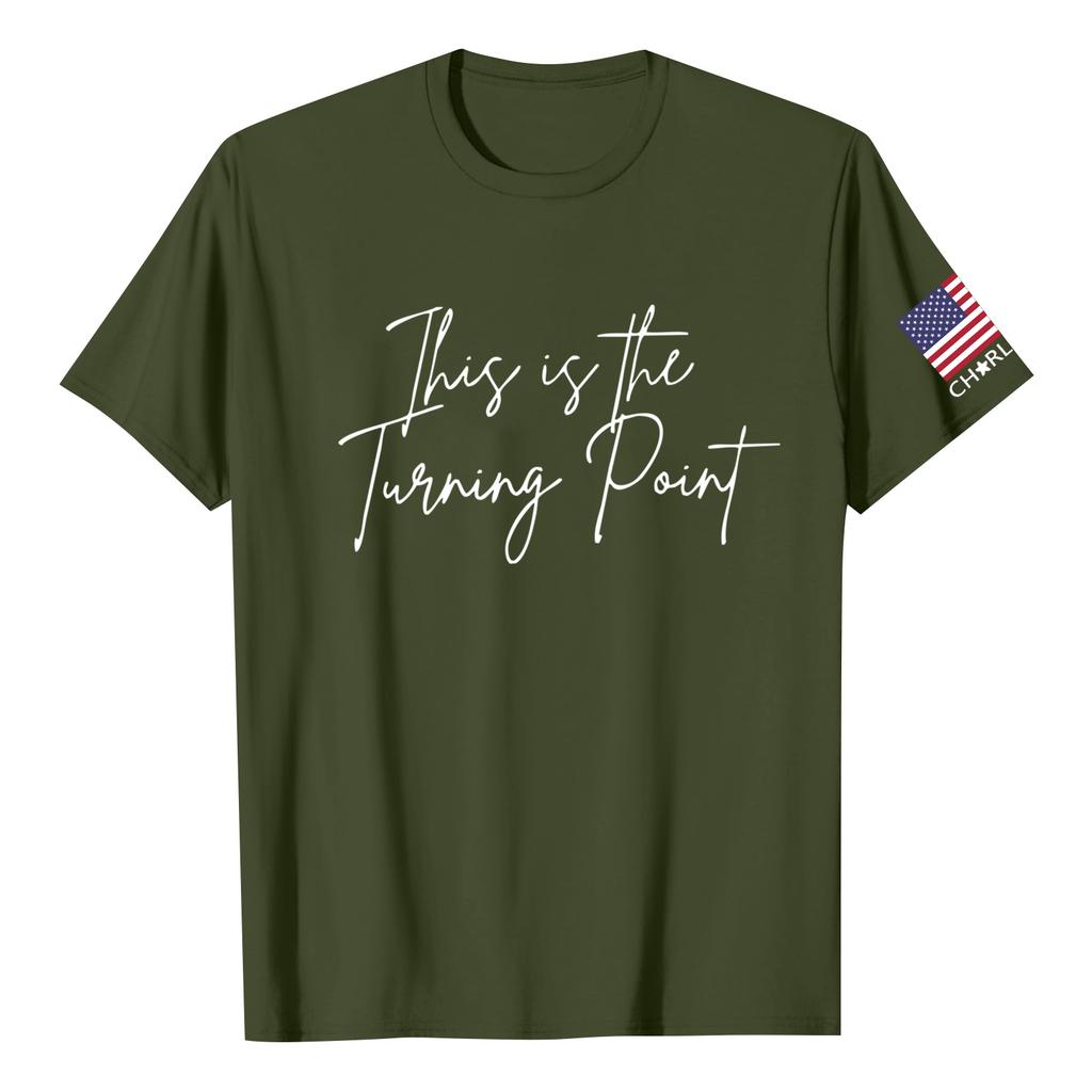 Fashionable Round Neck Short Sleeve Work Clothes Printed Tops For Mens Summer Tops