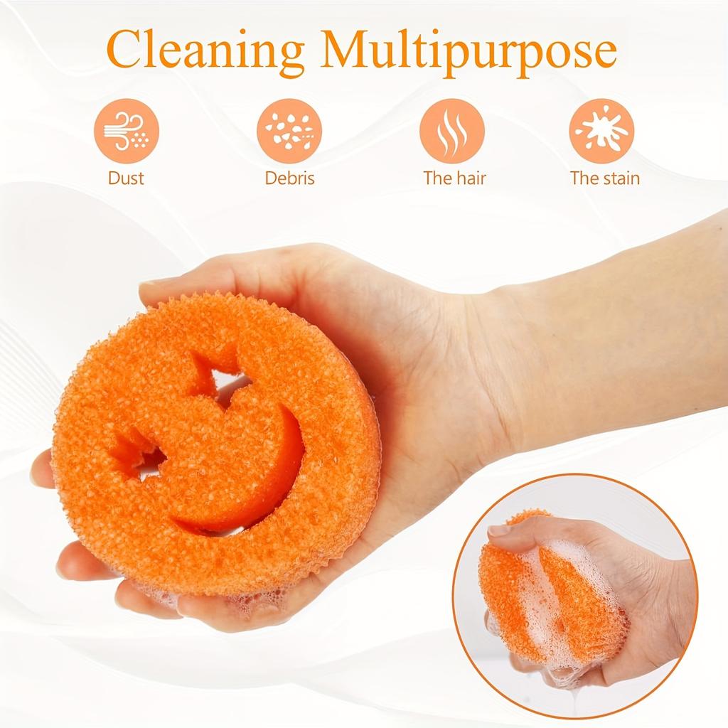 Polyurethane Multi-Purpose Scrub Sponges (3/6 Pack) - Scratch-Free Kitchen & Bathroom Cleaning Sponges - & Polymer Foam
