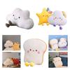 Ultra-soft Crystal Fleece Stuffed Fruit And Bread Plush Toys For Sleeping And Snuggling