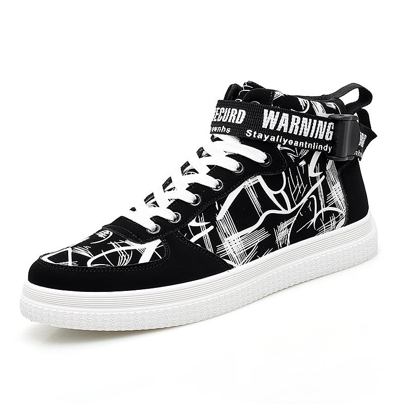 Модная мужская обувь с высоким верхом для отдыха и спорта, мужские туфли на плоской подошве, весна и осень 2024, мужская спортивная обувь для улицы, модная вулканизированная