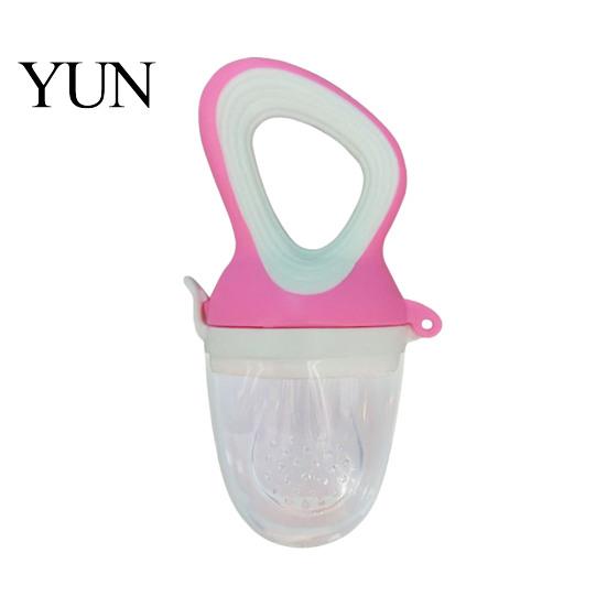 Infant Complementary Food Feeder Silicone Baby Fruit Pacifier, Self Feeding And Teething Relief Tool Toy, Easy to Hold Seamless Odorless Toddler