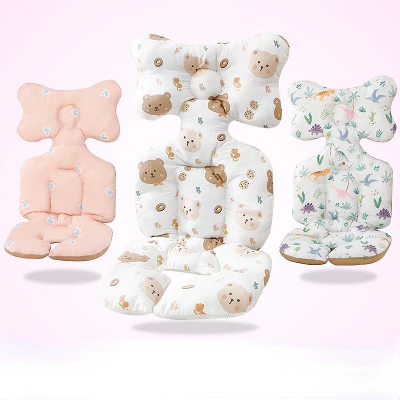 Подушка для сиденья коляски Подушка для коляски Детский прогулочный артефакт Утолщенная хлопковая подушка Подушка для детского обеденного стульчика