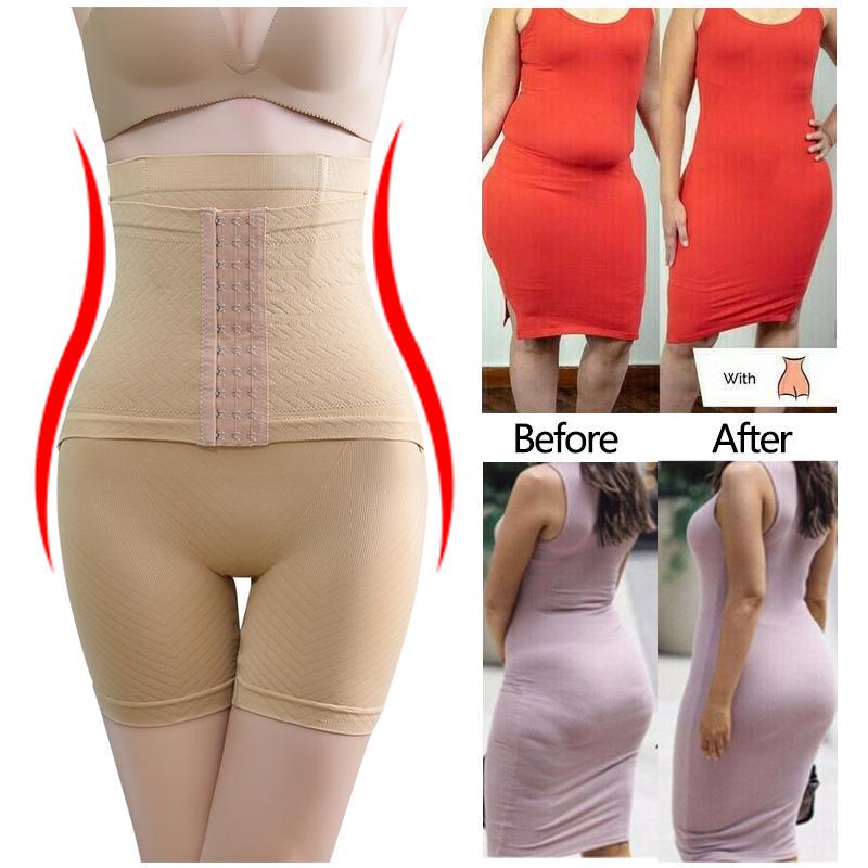 Women High Waist Shapewear Shorts Postpartum Recover Panties Shaping Boyshort Safety Short Pants Corrective Underwear Slimming Body Shaper