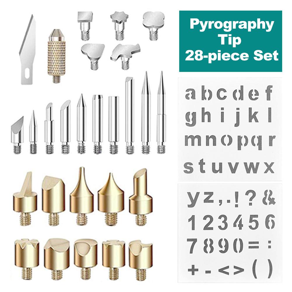 Набор для выжигания по дереву, 26 шт. наконечников для выжигания по дереву, точеные наконечники для пайки по дереву, ручная работа