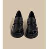 Черные туфли Мэри Джейн из маленькой кожи, женские новые ретро одинарные туфли на платформе, кожаные лоферы, женская обувь