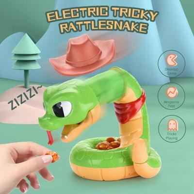 Забавная электрическая страшная игрушка-змея, хитрая гремучая змея, игрушка-сокровище, многопользовательская вечеринка, игровая игрушка, семейные интерактивные игрушки