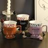 French Mug Exquisite Goblet Office Coffee Cup High Value Ceramic Cup Couple Best Friend Souvenir