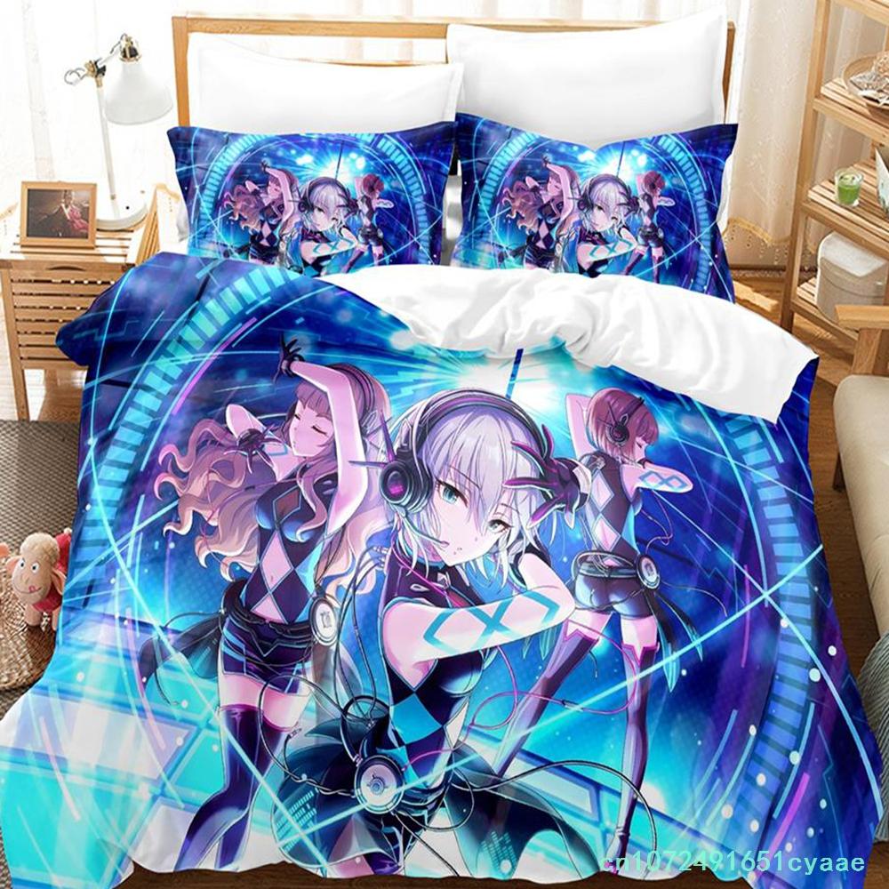 Новый Комплект Постельного Белья THE iDOLM@STER Cinderella Girls Starlight Stage Мультяшный Аниме Трехкомпонентный Комплект Для Взрослых Детей Спальни Комплекты Пододеяльников