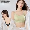 Summer Seamless Bra for Women Gathered On Top Anti Glare Bra Strapless Bra One-piece Beautiful Back Bra Vest