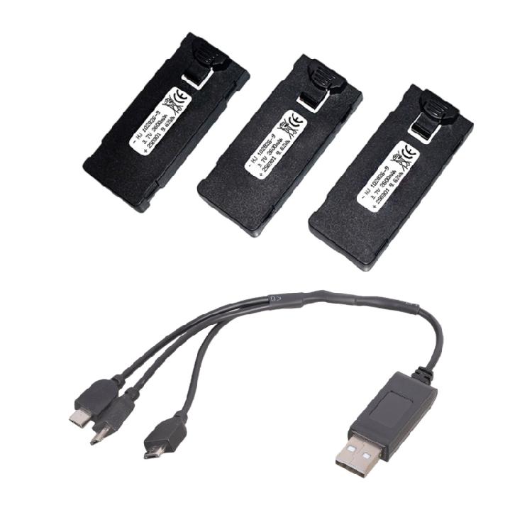 2600mAh 3.7V Replacement Intelligent Flight Battery Long Flight Time Battery for E88/E99/E525 Drones Accessories
