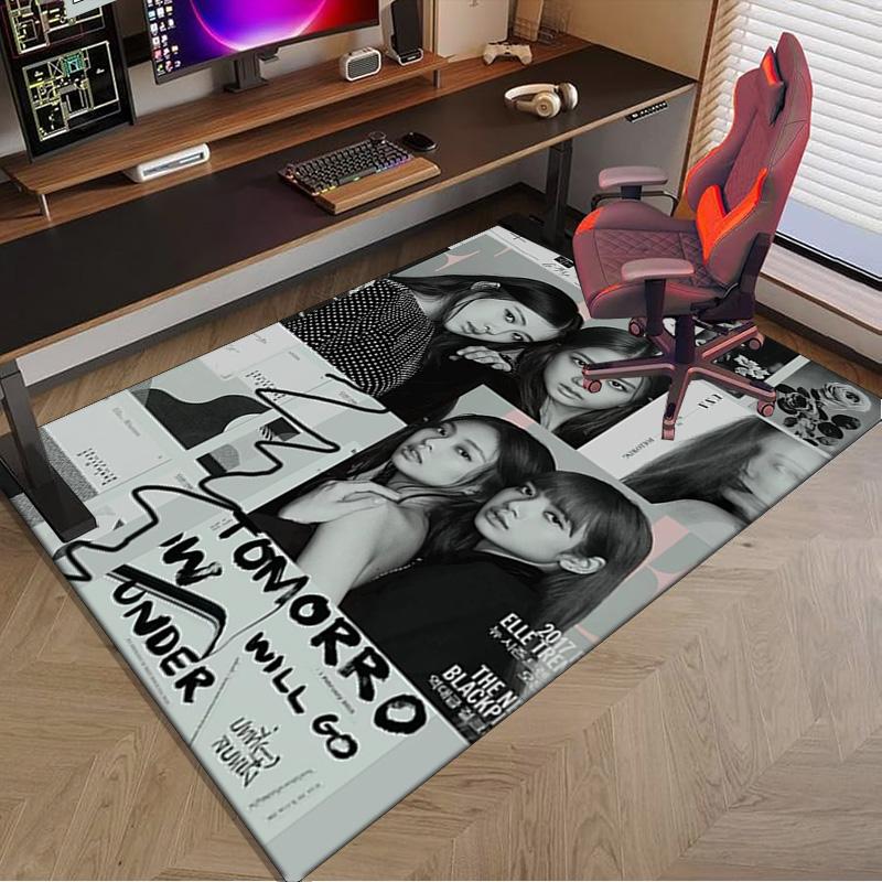 kpop BP Fashion Carpet, Chair Rug,Rug for Office Bedroom living rooms, Doormat decor Fan Gift Christmas Gift