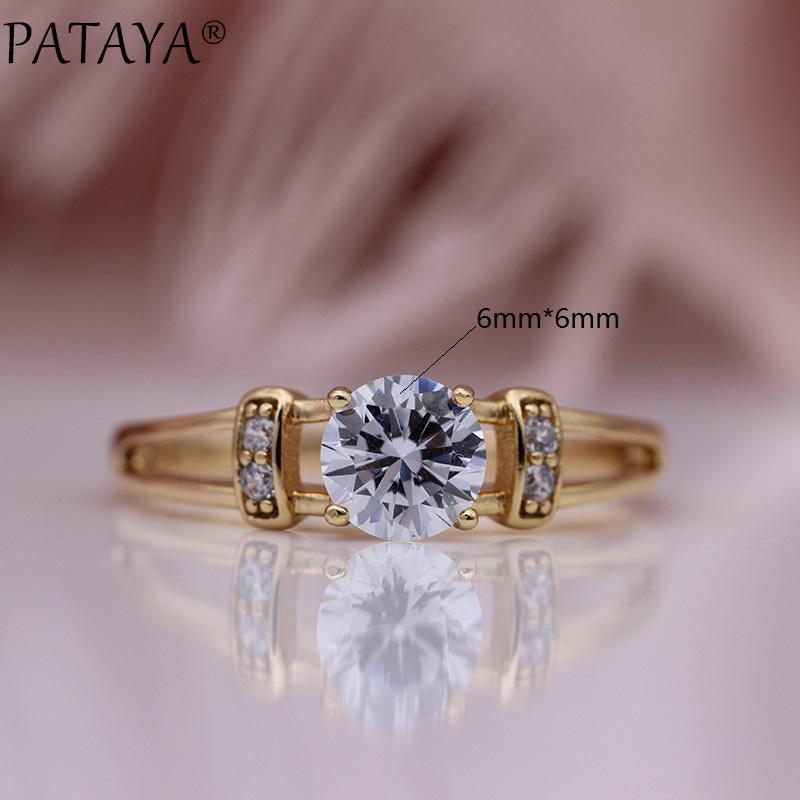 Кольцо с цирконом PATAYA, 1 шт