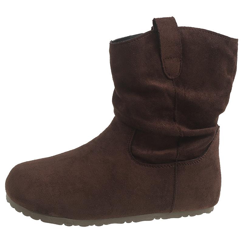 Vintage thick-soled Maillard Birkenstock short boots New autumn and winter design feeling stacking boots Western Martin boots