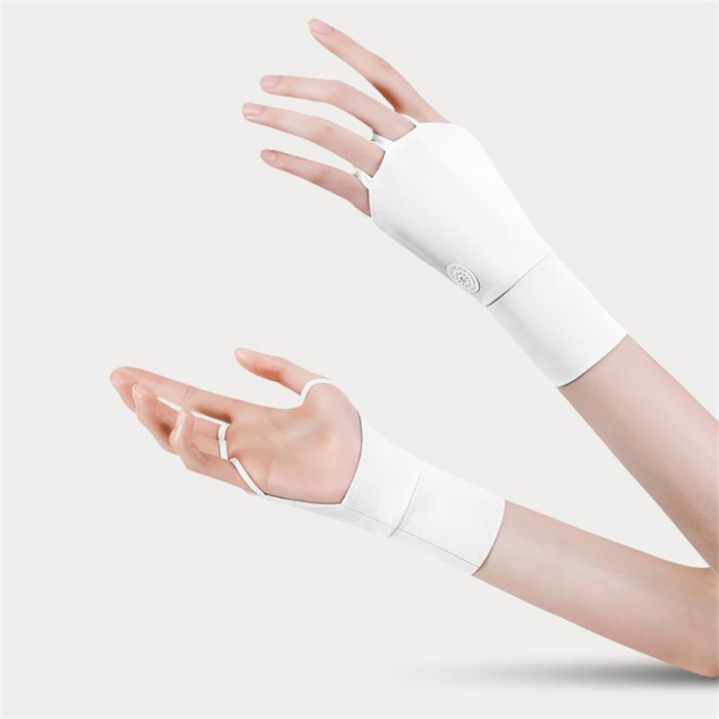 1 пара перчаток с полупальцами, дышащие удлиненные полые спортивные перчатки для гольфа на открытом воздухе, велоспорта и рыбалки