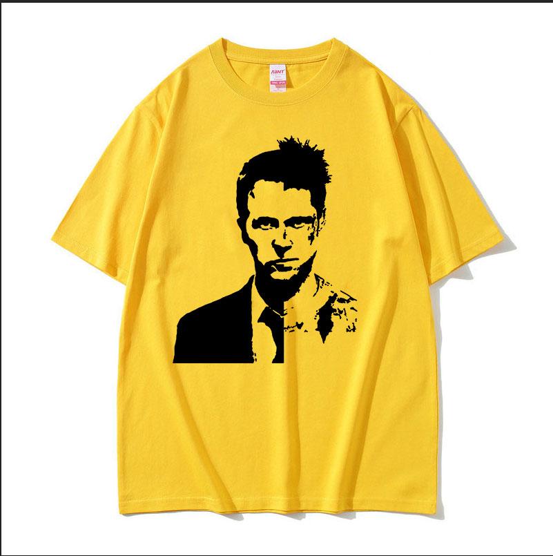 Винтажная футболка с принтом Fight Club, унисекс, высокое качество, модная хлопковая футболка, летняя повседневная, оверсайз, стритвир