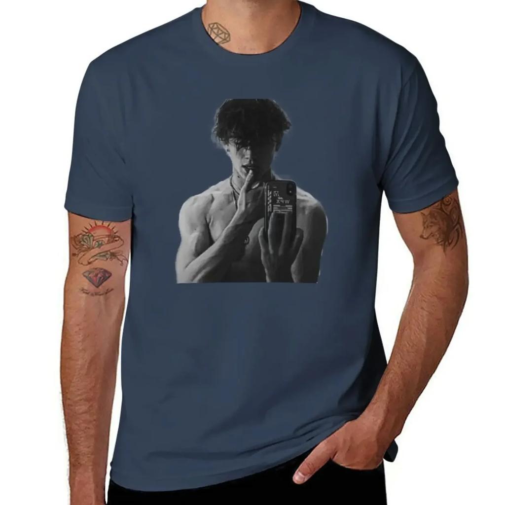 Vinnie Hacker T-Shirt aesthetic clothes Aesthetic clothing plain black t shirts men