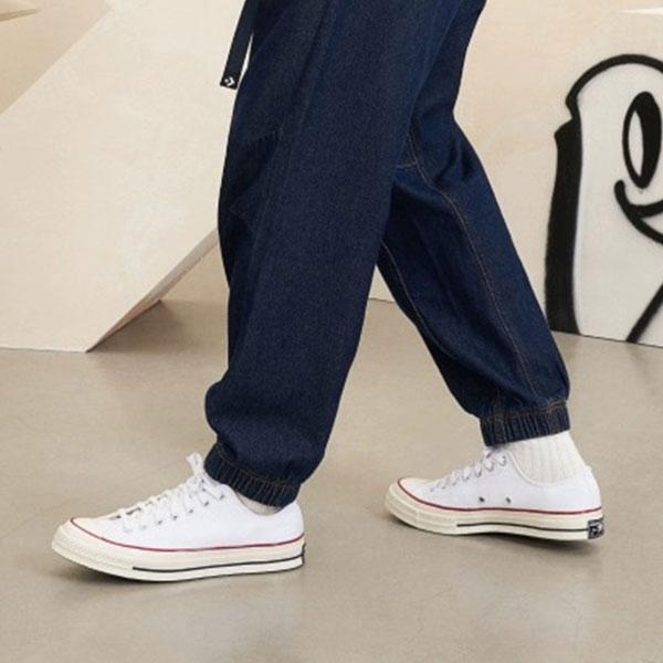 Converse 1970s Chuck Low Top All Star Series Vulcanized Shoes Unisex Sneakers White A162065C