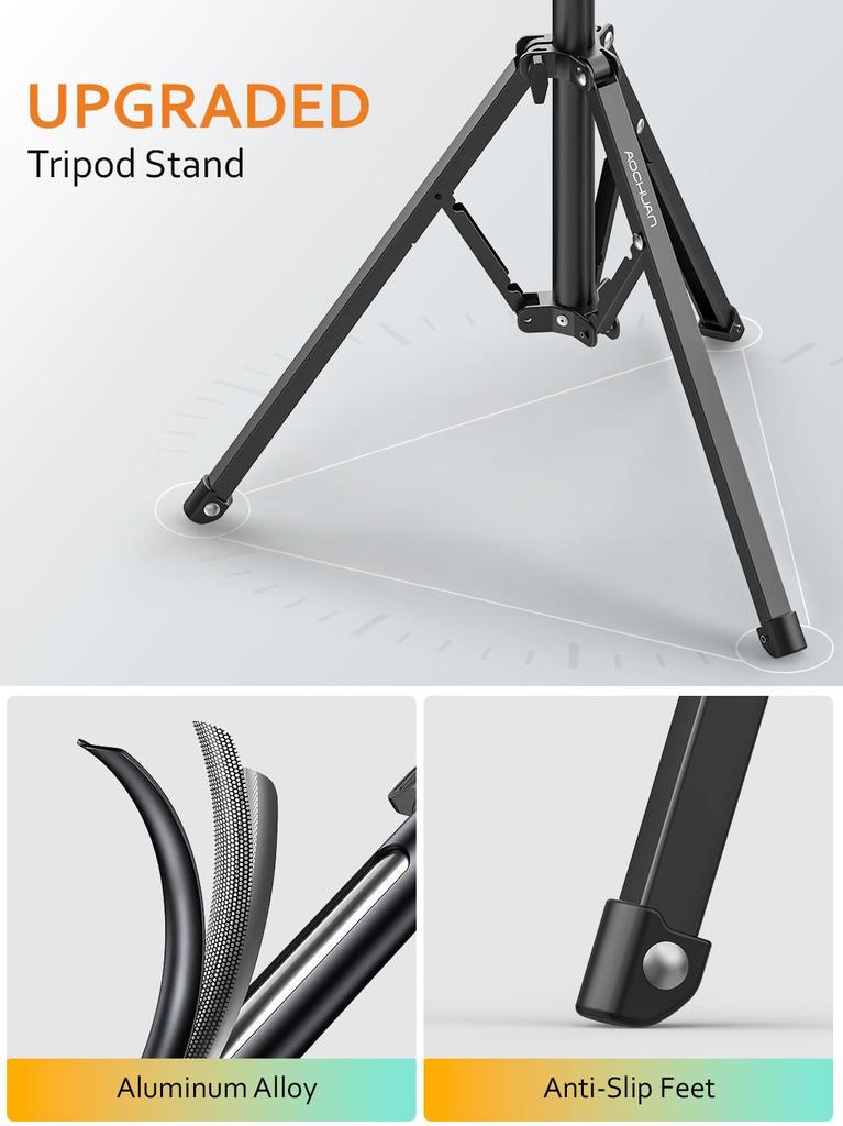 Штатив для путешествий AOCHUAN T20, металлический штатив для камеры AOCHUAN, стабилизатор для камеры смартфона с алюминиевой подставкой для освещения 1,7 м